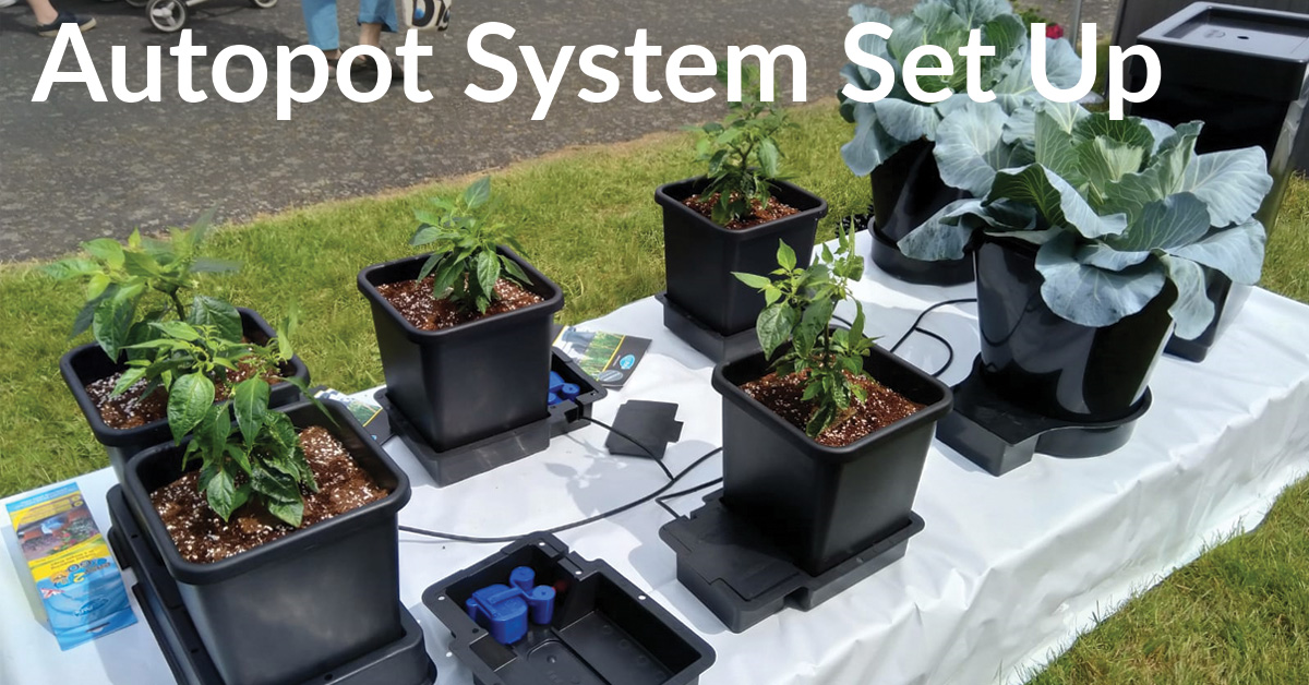 AutoPot 8Pot System mit 100 L FlexTank Automatische Bewässerung Homegrow Hydro 