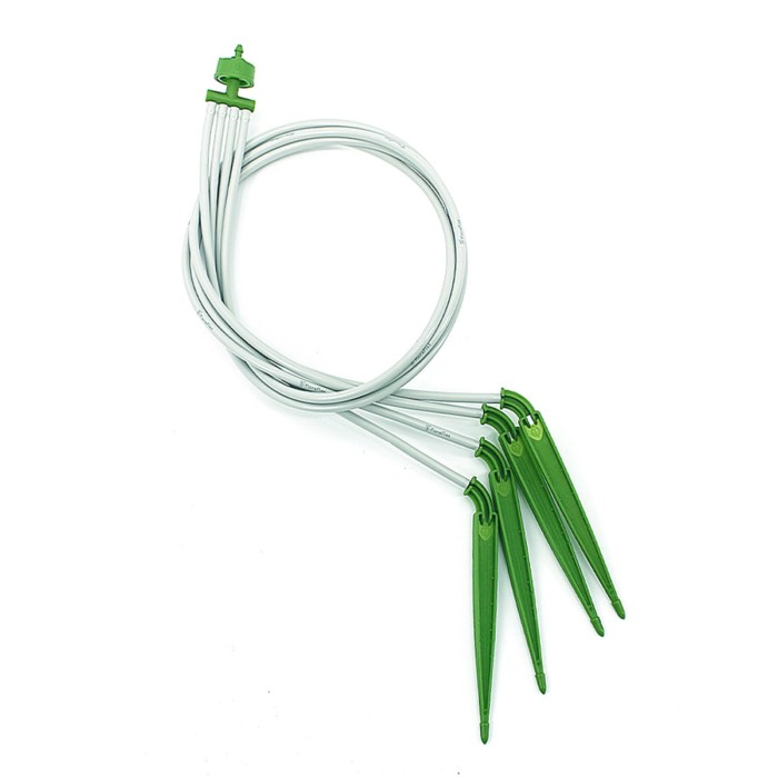 Floraflex 4-Way Parallel Micro Dripper Stake Assembly 0.15GPH