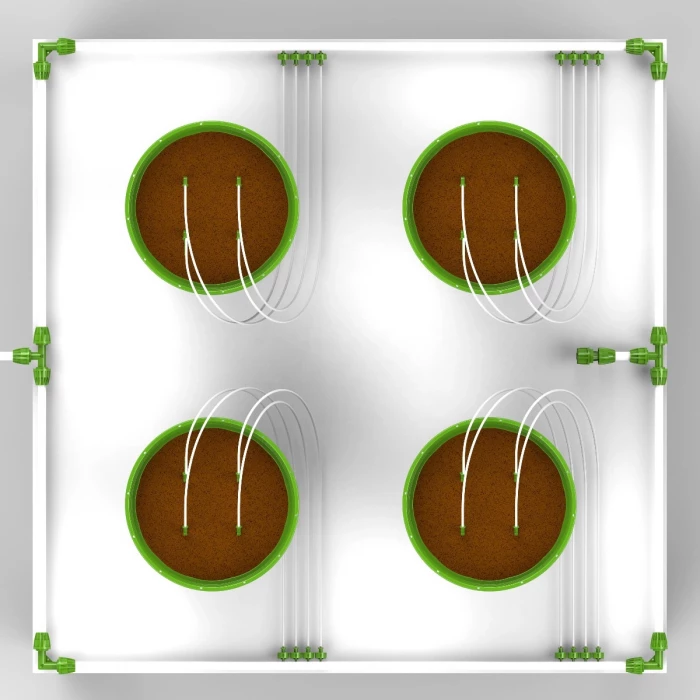 FloraFlex 5gal Potpro w/Microdrip Irrigation (4' x 4') - Image 2