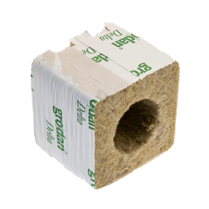 Grodan Delta Blocks - 75mm x 75 x 65 (3") Large Hole Per Cub - Image 2