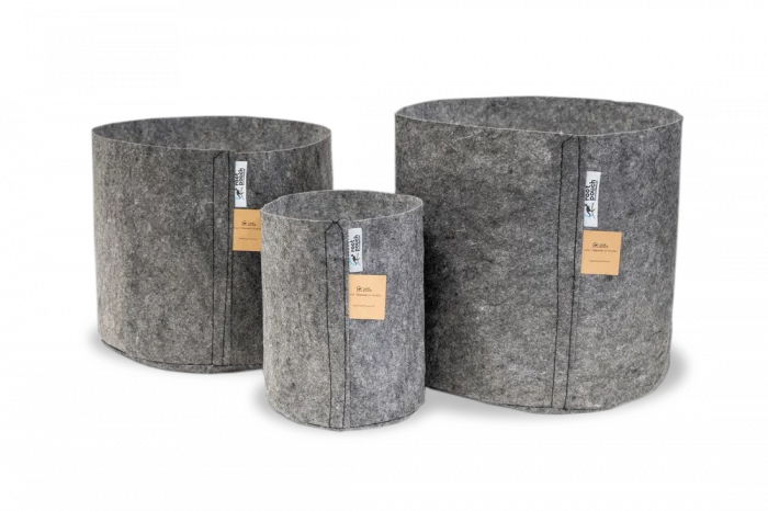 Root Pouch Fabric Pot - Charcoal Set