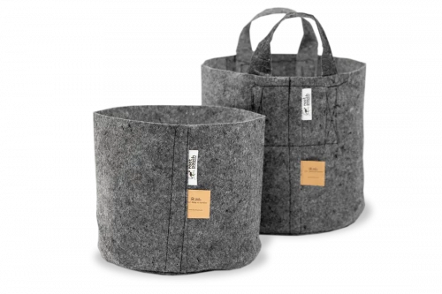 Root Pouch Fabric Pot Grey Set