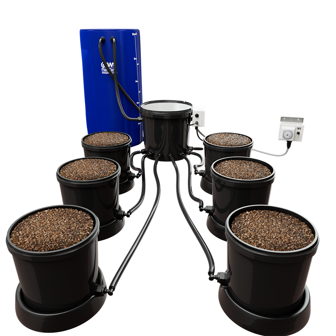 IWS Flood & Drain STD Remote 6 Pot
