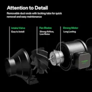 Vivosun AeroZesh EC Inline Fan App control