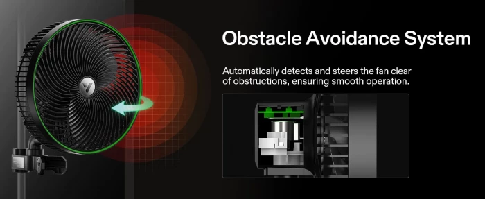 Vivosun AeroWave E9 Fan obstacle avoidance